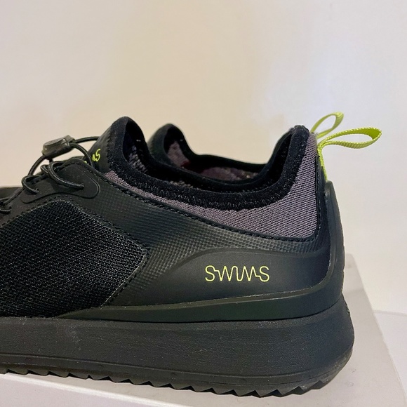 Swims Black & Neon Yellow Ocean Runner Men's Lightweight Sneakers in Size 7 - Picture 7 of 13